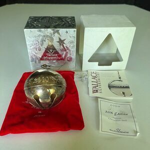 Wallace Silver Plate 2000 SLEIGH BELL CHRISTMAS Ornament Annual Edition  Silver